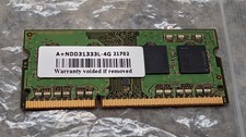 4GB DDR3L  1333MHz (PC3L-10600) SODIMM Memory Card picture