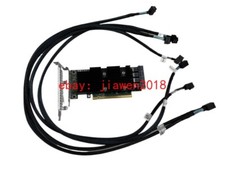 DELL R730xd SERVER SSD NVMe PCIe EXTENDER EXPANSION CARD P31H2 GY1TD with cables picture