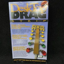 Vintage DeskTop DragStrip PC Software Motion Software DOS Drag Racing Simulator picture