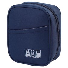 Solid Color Oxford Travel Cable Bag Shockproof Multi Layer USB Charger Organizer picture