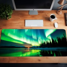 Aurora Mouse Pad, Northern Lights Mouse Mat, Large XL Deskmat, Gaming Mouse Pad  picture