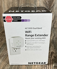 NETGEAR AC1200 WiFi Range Extender White Model #EX6110-100NAS NEW Unopened Box picture