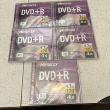 New 4 x Memorex DVD+R  4.7 GB 120 Min 4x. 4 Pack - New SEALED picture