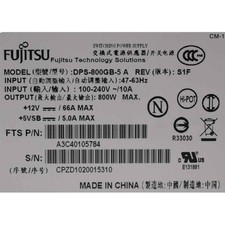 Fujitsu DPS-800GB-5A 800 Watt Power Supply TX300 S6 P/N A3C4010578 picture