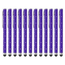 12 Pcs Bling Crystal Stylus Pens for Touch Screens, Purple picture