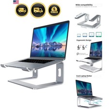 Laptop Stand for Desk, Ergonomic Aluminum Computer Riser, 6-Inch Fixed Height... picture