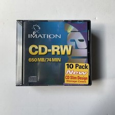 NEW/SEALED 10-PACK: IMATION CD-RW - 650 MB 74 MIN picture