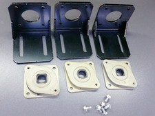 🔺3x Nema 17 Metal Mounting Brackets 3 Dampers Stepper Motor 3D Printer CNC🔻 picture