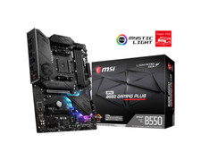 MSI MPG B550 GAMING PLUS AM4 M.2 SATA AMD ATX Motherboard (Factory Refurbished) picture