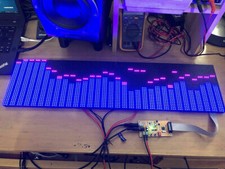 NEW 64cmx16cm voice control full color RGB music spectrum display LED / 64 mode picture