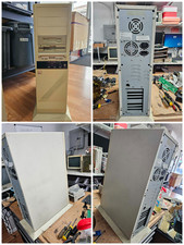 Rare Retro Vintage Clean Full AT Quad PC Case w/Turbo Button PSU CD & 2X Floppys picture