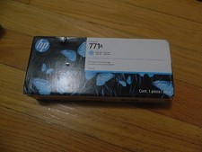 2018 GENUINE HP 771A Light Cyan 775ml Cartridge B6Y20A DESIGNJET Z6200 NEW SEALE picture