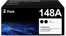2PK 148A Black Toner Cartridges W1480A for HP LaserJet Pro MFP 4101fdw 4001dw picture