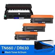 3PK TN660 TN-660 Toner + 1PK DR630 Drum Unit For Brother MFC-L2720DW MFC-L2740DW picture