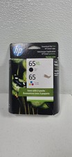 HP 65XL Black 65 Tri-Color Ink Cartridge 2-Pack Combo Genuine Sealed Exp 01/2025 picture