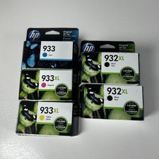 HP 932XL Genuine Black Ink Cartridge CN053AN Exp 2/23 Color Exp 5/33 Lot Of 5 picture