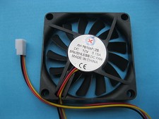8 pcs Brushless DC Cooling Fan 12V 7010S 13 Blade 70x70x10mm 3pin Sleeve-bearing picture