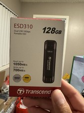 Transcend ESD310 128GB External Dual USB SSD w/USB Type C & A Plugs picture