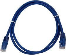 Blue 10 Foot Cat 5e Patch Cable RJ11 to RJ11 picture