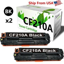 2PK Black Toner Cartridge replace for CF210A 131A Color MFP M276nw M251nw M276n picture