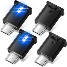 4 Pieces Mini USB LED Car Light 8 Colors Atmosphere Lamp,Type C picture