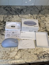 Microsoft Blue Bluetooth Ergonomic Mouse w/Thumb Rest Precise Tracking Open Box picture