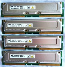 Samsung 512MB (4x128MB) RDRAM RIMM PC800-45 184-Pin MR16R0828BN1-CK8 Rambus picture