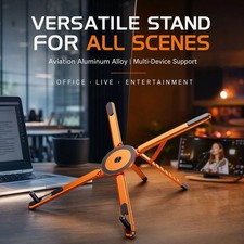 Foldable Magnetic Laptop Stand Aluminum Alloy Portable Holder for Notebook picture
