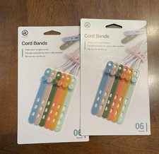 (2) U Brands Silicone Organizer Bands Set of 6 Assorted New picture