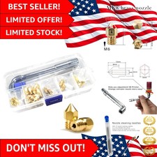 24-Piece MK8 Brass Nozzle Kit for CR Series & Ender 3 3D Printers - Versatile picture