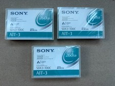 Sony SDX3-100C AIT-3 260GB Data Cartridges - 3 Cartridges New, Sealed in Package picture