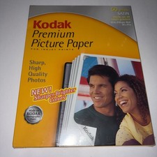 New Sealed Kodak Premium Inkjet Picture Paper Heavy Weight Satin 8 1/2