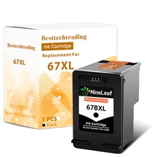 1PK 67XL Black Ink Cartridge FOR HP ENVY 6058 6075 6458 DeskJet 2722 2752 2755 picture
