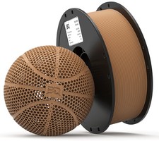 BIQU PLA-HR Flexible Filament for Printing Airless Basketball, 1KG Brown picture