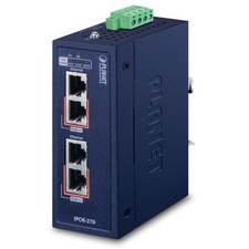 Planet Technology IPOE-270 Industrial Ethernet Switch 180W PoE 2 LAN Ports RJ-45 picture