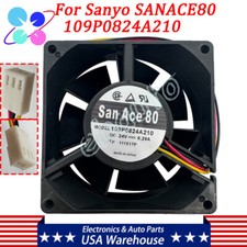 1*Cooling Fan For Sanyo SANACE80 109P0824A210 4600 RMP 24V 0.29A 3pin 80*80*32mm picture