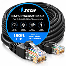150Ft Cat6 FTP Ethernet Cable, RJ45, 5Gbps Shielded Network Cable picture