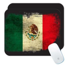 Gift Mousepad : Mexico Distressed Flag Vintage Mexican Expat Country picture