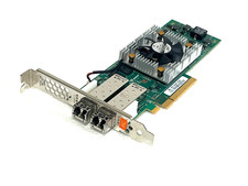 QLE2672 QLOGIC 16GB FC DUAL PORT PCIe HBA w/ 2 x 16G SFPs Sanblade picture