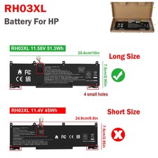 NEW Genuine 51.3Wh RH03XL battery For HP Probook 445 G10 G11 450 G9 G10 455 G10 picture