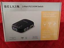 Belkin - 2-Port PS/2 KVM Switch - Model F1DJ102P-B with Cables picture