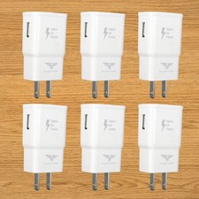 6 PACK Fast Charger Plug USB Power Adapter Block For Samsung S25 S24 S23 S22 S21 picture