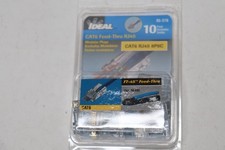 Ideal CAT6 Feed-Thru Modular Plugs 85-378 10/Card picture
