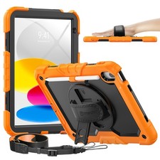 timecity for iPad (A16) 11th/ 10th For Ipad 10.9 Inch, Black+Orange picture