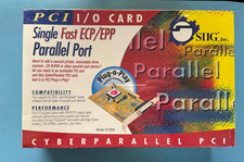 Brand new factory sealed SIIG CyberParallel PCI I/O card, model number IO1839. picture