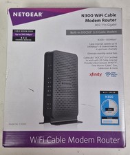 Netgear N300 802.11n Gigabit DOCSIS 3.0 WiFi Cable Modem Router picture
