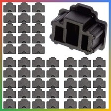 50Pcs RJ45 Dust Cover Silicone Ethernet Port Protector Black Small picture