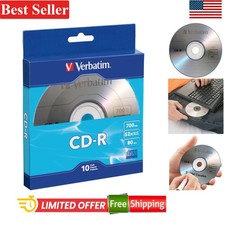 CD-R Discs 700MB 80-Minutes 52X Recordable Pack of 10 Blue picture