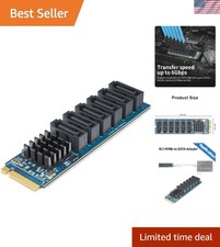 ASMedia M.2 to SATA3.0 Adapter with LED Indicator - Easy 6 Drive Connection picture