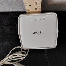 Zyxel Wireless Router Modem Gateway With Power Adapter Tested Working White picture